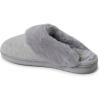 imageDearfoams Womens Dahlia Rib Knit Scuff SlipperLight Heather Grey