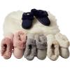 imageDearfoams Womens Dahlia Rib Knit Scuff SlipperLight Heather Grey