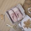 imageDearfoams Womens Dahlia Rib Knit Scuff SlipperPale Mauve