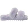 imageDearfoams Womens Fireside Benalla All Over Shearling Double Band Easy OnOff Slide SlipperEventide