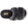 imageDearfoams Womens Fireside Benalla All Over Shearling Double Band Easy OnOff Slide SlipperGrey