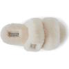 imageDearfoams Womens Fireside Benalla All Over Shearling Double Band Easy OnOff Slide SlipperNatural