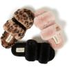 imageDearfoams Womens Fireside Benalla All Over Shearling Double Band Easy OnOff Slide SlipperNavy
