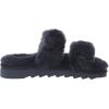 imageDearfoams Womens Fireside Benalla All Over Shearling Double Band Easy OnOff Slide SlipperNavy