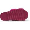 imageDearfoams Womens Fireside Benalla All Over Shearling Double Band Easy OnOff Slide SlipperParadise Pink