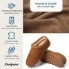 imageDearfoams Womens Suede Indoor Outdoor Doreen ClogChestnut 2