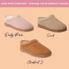imageDearfoams Womens Suede Indoor Outdoor Doreen ClogChestnut 2