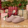 imageDearfoams Womens Suede Indoor Outdoor Doreen ClogDusty Pink