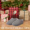 imageDearfoams Womens Suede Indoor Outdoor Doreen ClogGrey