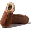 imageDearfoams Womens Wren High Vamp Clog IndoorOutdoor Memory Foam SlipperChestnut