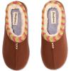 imageDearfoams Womens Wren High Vamp Clog IndoorOutdoor Memory Foam SlipperChestnut