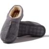 imageDearfoams Womens Wren High Vamp Clog IndoorOutdoor Memory Foam SlipperLight Heather Grey
