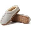 imageDearfoams Womens Wren High Vamp Clog IndoorOutdoor Memory Foam SlipperOatmeal