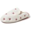imageDearfoams Pink Fuzzy Heart Valentines Slippers for WomenPink Hearts
