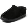 imageDearfoams Womens Suede Indoor Outdoor Doreen ClogBlack