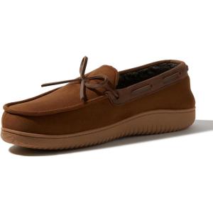 imageDearfoams Mens Indoor Outdoor Breathable Pierce Moccasin SlipperChestnut