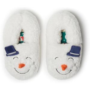 imageDearfoams Toddler ampamp Kids Cute Shark Cow Unicorn Dog Dinosaur and Animal Critter SlippersKids Snowman