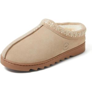 imageDearfoams Womens Suede Indoor Outdoor Doreen ClogSand