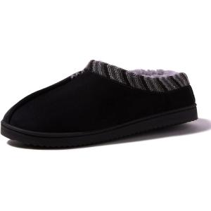 imageDearfoams Womens Wren High Vamp Clog IndoorOutdoor Memory Foam SlipperBlack