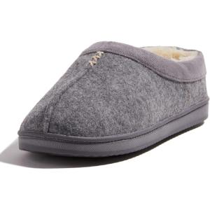 imageDearfoams Womens Wren High Vamp Clog IndoorOutdoor Memory Foam SlipperLight Heather Grey