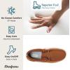 imageDearfoams Mens Bennett IndoorOutdoor Memory Foam Comfort Chukka BootChestnut
