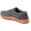imageDearfoams Mens Bennett IndoorOutdoor Memory Foam Comfort Chukka BootDark Heather Grey