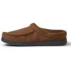 imageDearfoams Mens IndoorOutdoor Breathable Memory Foam Brendan Clog House Shoe Slipper with Wide WidthsChestnut Perforated
