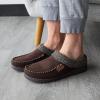 imageDearfoams Mens IndoorOutdoor Breathable Memory Foam Brendan Clog House Shoe Slipper with Wide WidthsCoffee 2