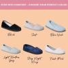 imageDearfoams Womens Comfort Memory Foam Indoor Outdoor Katie Slip On Loafer Ballet SlipperSleet