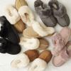 imageDearfoams Womens Fireside Sydney Shearling Fur IndoorOutdoor Scuff Slipper with Wide WidthsBlack