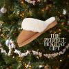 imageDearfoams Womens Fireside Sydney Shearling Fur IndoorOutdoor Scuff Slipper with Wide WidthsChestnut