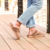 imageDearfoams Womens Fireside Sydney Shearling Fur IndoorOutdoor Scuff Slipper with Wide WidthsDriftwood
