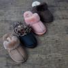 imageDearfoams Womens Fireside Sydney Shearling Fur IndoorOutdoor Scuff Slipper with Wide WidthsDriftwood