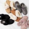 imageDearfoams Womens Fireside Sydney Shearling Fur IndoorOutdoor Scuff Slipper with Wide WidthsGrey