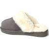 imageDearfoams Womens Fireside Sydney Shearling Fur IndoorOutdoor Scuff Slipper with Wide WidthsGrey Multi