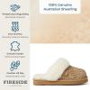 imageDearfoams Womens Fireside Sydney Shearling Fur IndoorOutdoor Scuff Slipper with Wide WidthsLeopard