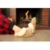 imageDearfoams Womens Fireside Sydney Shearling Fur IndoorOutdoor Scuff Slipper with Wide WidthsLeopard