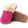 imageDearfoams Womens Fireside Sydney Shearling Fur IndoorOutdoor Scuff Slipper with Wide WidthsParadise Pink