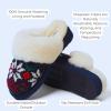 imageDearfoams Womens Fireside Sydney Shearling Fur IndoorOutdoor Scuff Slipper with Wide WidthsPeacoat