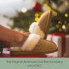 imageDearfoams Womens Fireside Sydney Shearling Fur IndoorOutdoor Scuff Slipper with Wide WidthsSand