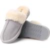imageDearfoams Womens Fireside Sydney Shearling Fur IndoorOutdoor Scuff Slipper with Wide WidthsSleet