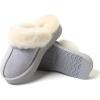 imageDearfoams Womens Fireside Sydney Shearling Fur IndoorOutdoor Scuff Slipper with Wide WidthsSleet Platform