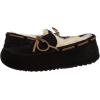 imageDearfoams Womens Fireside Water Resistant Genuine Shearling Victoria Moc with TieBlack