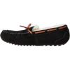 imageDearfoams Womens Fireside Water Resistant Genuine Shearling Victoria Moc with TieBlack