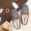 imageDearfoams Womens Fireside Water Resistant Genuine Shearling Victoria Moc with TieGrey