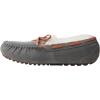 imageDearfoams Womens Fireside Water Resistant Genuine Shearling Victoria Moc with TieGrey