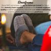 imageDearfoams Womens Fuzzy Memory Foam Cable Knit Claire Clog House Slipper with Wide WidthsStonewash