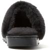 imageDearfoams Womens Fuzzy Memory Foam Suede Helena Scuff SlipperBlack