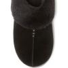 imageDearfoams Womens Fuzzy Memory Foam Suede Helena Scuff SlipperBlack