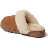 imageDearfoams Womens Fuzzy Memory Foam Suede Helena Scuff SlipperChestnut